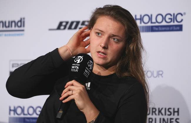 19.04.2023, Deutschland, Stuttgart, Porsche Tennis Grand Prix 2023, Jule Niemeier (GER)