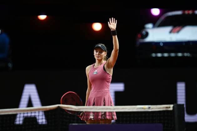 Tennis, WTA-Turnier in Stuttgart Porsche Tennis Grand Prix Elena Rybakina, KAZ