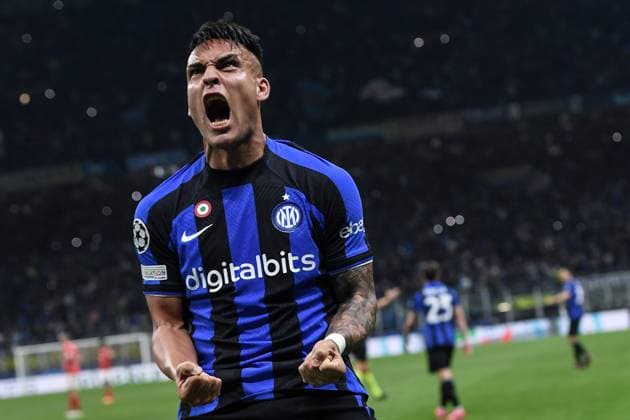 Db Milano 19 04 2023 - Champions League Inter-Benfica foto Daniele Buffa Image nella foto: esultanza gol Lautaro Martinez 