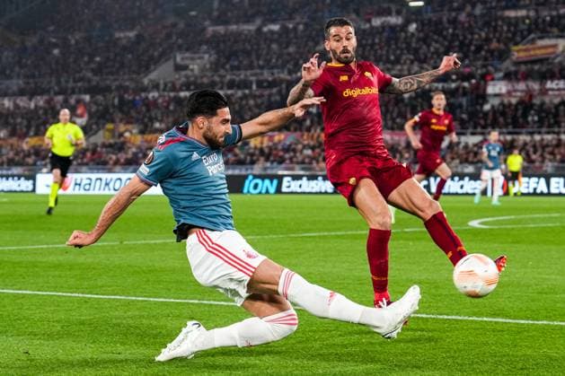 UEFA Europa League quarter final: AS Roma v Feyenoord Rome - Alireza Jahanbakhsh of Feyenoord during the match between AS Roma v Feyenoord at Stadio Olympico on 20 April 2023 in Rome, Italy. Copyright: xTomxBodex