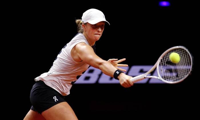 23.04.2023, Deutschland, Stuttgart, Porsche Tennis Grand Prix 2023 Finale, Iga Swiatek (POL)