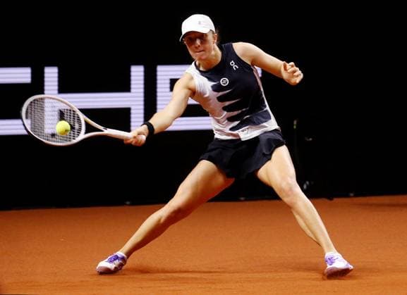 23.04.2023, Deutschland, Stuttgart, Porsche Tennis Grand Prix 2023 Finale, Iga Swiatek (POL)
