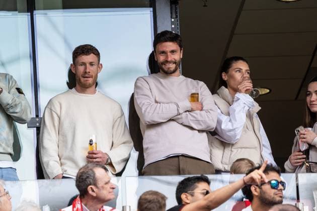 GER, 1.FFBL, 1.FC Koeln vs Eintracht Frankfurt 23.04.2023, RheinEnergieSTADION, Koeln, GER, 1.FFBL, 1.FC Koeln vs Eintracht Frankfurt im Bild picture shows Jonas Hector als Zuschauer beim Spiel der Frauen