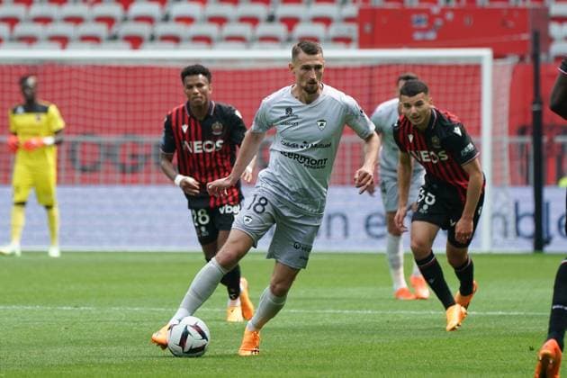 Elbasan Rashani (Clermont) FOOTBALL : OGC Nice vs Clermont Foot - Ligue 1 Uber Eats - Nice - 23 04 2023 NorbertScanella Panoramic 