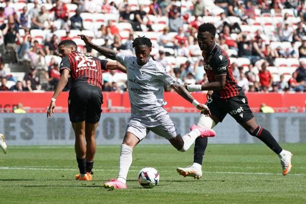 But - Muhammed Cham Saracevic (Clermont) FOOTBALL : OGC Nice vs Clermont Foot - Ligue 1 Uber Eats - Nice - 23 04 2023 NorbertScanella Panoramic 