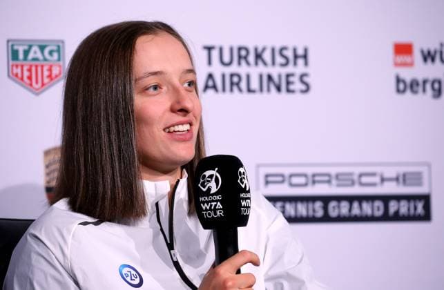 23.04.2023, Deutschland, Stuttgart, Porsche Tennis Grand Prix 2023 Finale, Iga Swiatek (POL)