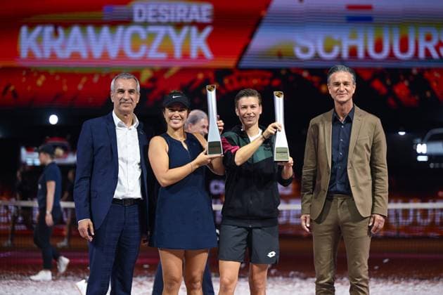 Tennis, WTA-Turnier in Stuttgart, Desiree Krawczyk und Demi Schwurs holen Doppel-Titel Porsche Tennis Grand Prix Desiree Krawczyk, USA, Demi Schwurs, NED