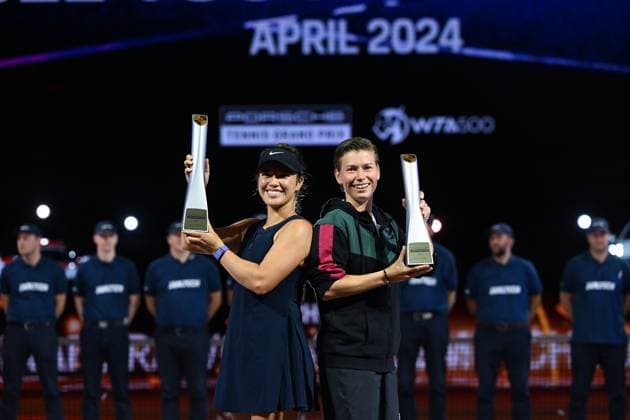 Tennis, WTA-Turnier in Stuttgart, Desiree Krawczyk und Demi Schwurs holen Doppel-Titel Porsche Tennis Grand Prix Desiree Krawczyk, USA, Demi Schwurs, NED