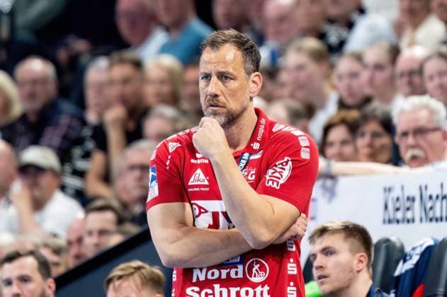 Maik Machulla (SG Flensburg-Handewitt, Trainer) THW Kiel vs. SG Flensburg-Handewitt, Handball, Bundesliga, Spieltag 27, Saison 2022 2023, 23.04.2023 -Pressefoto Marcel von Fehrn THW Kiel vs. SG Flensburg-Handewitt, Handball, Bundesliga, Spieltag 27, Saison 2022 2023, 23.04.2023 Kiel Copyright: xEibner-Pressefoto MarcelxvonxFehrnx EP_EER