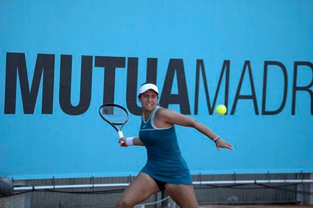 2023 Mutua Madrid Open Jessica Bouzas Maneiro of Spain in action against Leolia Jeanjean of France during qualifying at the Mutua Madrid Open 2023 tennis tournament on April 24, 2023 at Caja Magica stadium in Madrid, Spain. madrid Spain  Copyright: xJuanxCarlosxLucasx originalFilename:lucas-notitle230424_npSRS.jpg