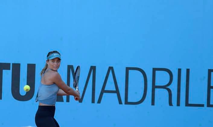 2023 Mutua Madrid Open Paula Badosa during the training at the Mutua Madrid Open 2023 tennis tournament on April 24, 2023 at Caja Magica stadium in Madrid, Spain. madrid Spain  Copyright: xJuanxCarlosxLucasx originalFilename:lucas-notitle230424_npOtV.jpg