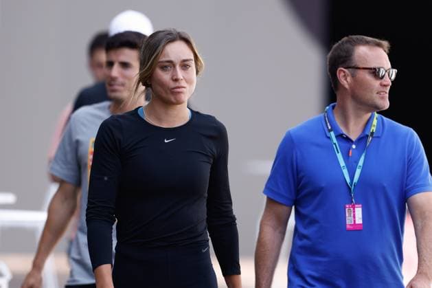 April 25, 2023, MADRID, MADRID, SPAIN: Paula Badosa of Spain attends during the Mutua Madrid Open 2023 celebrated at Caja Magica on March 25, 2023 in Madrid, Spain. MADRID SPAIN - ZUMAa181 20230425_zaa_a181_018 Copyright: xOscarxJ.xBarrosox