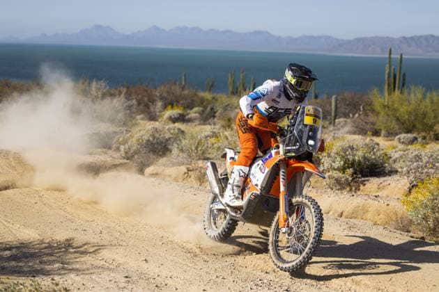 09 KLEIN Mason (usa), BAS World KTM Racing Team, KTM 450 Rally Raid, FIM W2RC, action during the Stage 2 of the Sonora Rally 2023, 3rd round of the 2023 World Rally-Raid Championship, between Hermosillo and Penasco on April 25th, 2023 in Penasco, Mexico - AUTO - W2RC - SONORA RALLY 2023 DPPI Panoramic  05323003__DE_6914