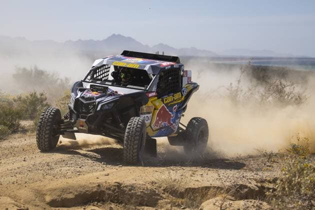 400 BACIUSKA Rokas (ltu), VIDAL MONTIJANO Oriol (spa), Red Bull Can-Am Factory, BRP Can-Am Maverick XRS Turbo, FIA W2RC, action during the Stage 2 of the Sonora Rally 2023, 3rd round of the 2023 World Rally-Raid Championship, between Hermosillo and Penasco on April 25th, 2023 in Penasco, Mexico - AUTO - W2RC - SONORA RALLY 2023 DPPI Panoramic  05323003__DE_7446
