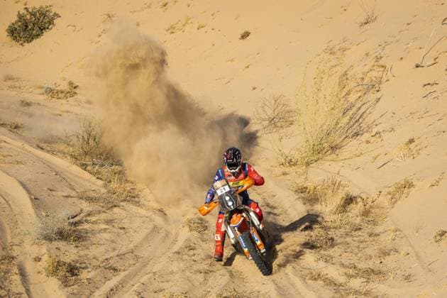 21 COX Bradley (zaf), BAS World KTM Racing Team, KTM 450 Rally Raid, FIM W2RC, action during the Stage 3 of the Sonora Rally 2023, 3rd round of the 2023 World Rally-Raid Championship, around Penasco on April 26th, 2023 in Penasco, Mexico - AUTO - W2RC - SONORA RALLY 2023 DPPI Panoramic  05323003__DE_7893