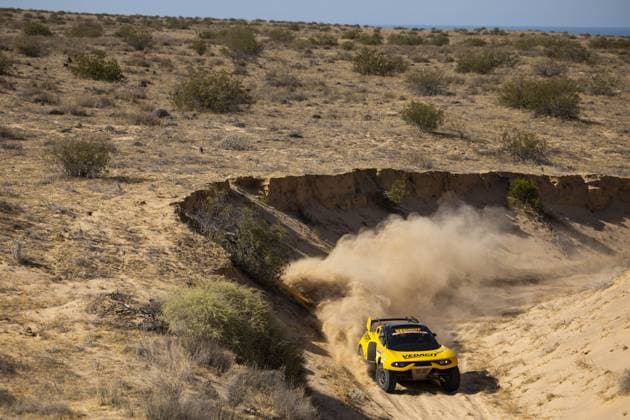 211 BAUMGART Marcos (bra), CINCEA Kleber (bra), X Rally Motorsport, Prodrive Hunter, action during the Stage 3 of the Sonora Rally 2023, 3rd round of the 2023 World Rally-Raid Championship, around Penasco on April 26th, 2023 in Penasco, Mexico - AUTO - W2RC - SONORA RALLY 2023 DPPI Panoramic  05323003__DE_8006