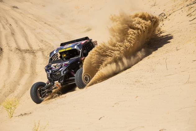 300 QUINTERO Seth (usa), ZENZ Dennis (ger), Red Bull Off-Road Junior Team USA, Can-Am Maverick X3, FIA W2RC, action during the Stage 3 of the Sonora Rally 2023, 3rd round of the 2023 World Rally-Raid Championship, around Penasco on April 26th, 2023 in Penasco, Mexico - AUTO - W2RC - SONORA RALLY 2023 DPPI Panoramic  05323003__DE_8207