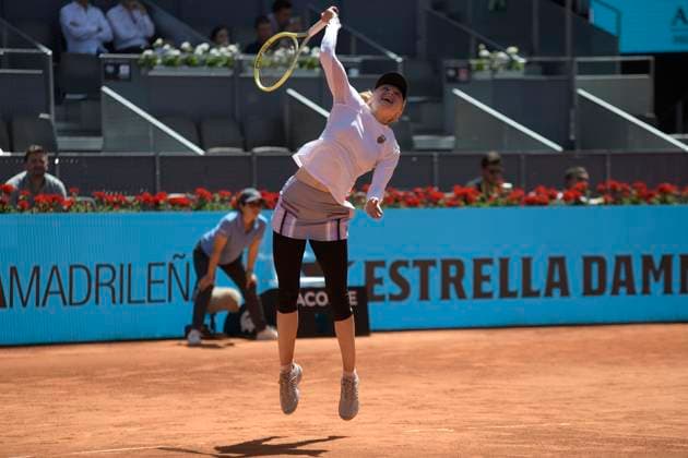 Mutua Madrid Open - Day Three Aliaksandra Sasnovich of Belarus in action against Elina Svitolina of Ukrania during first round at the Mutua Madrid Open 2023 tennis tournament on April 26, 2023 at Caja Magica stadium in Madrid, Spain. Madrid Spain  Copyright: xJuanxCarlosxLucasx originalFilename:lucas-notitle230426_npBLd.jpg