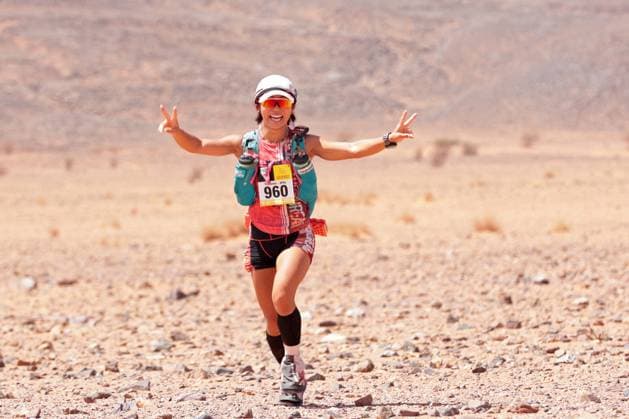 Bilder des Jahres 2023, Sport 04 April Sport Themen der Woche KW17 Sport Bilder des Tages 26th April 2023, Morocco, Sahara Desert; Marathon des Sables Day 4; Tomomi Bitoh (960) of Japan during the longest day  ActionPlus12501752 JonxBromley