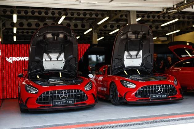 F1 Safety Car, Mercedes-AMG GT Black Series, F1 Grand Prix of Azerbaijan at Baku City Circuit on April 27, 2023 in Baku, Azerbaijan. (Photo by HOCH ZWEI) Baku Azerbaijan