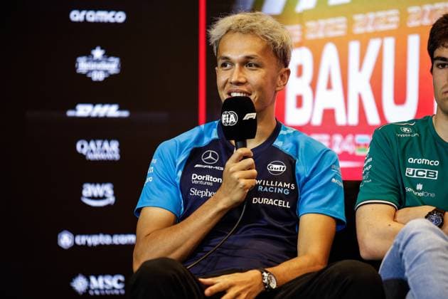 23 Alexander Albon (THA, Williams Racing), F1 Grand Prix of Azerbaijan at Baku City Circuit on April 27, 2023 in Baku, Azerbaijan. (Photo by HOCH ZWEI) Baku Azerbaijan