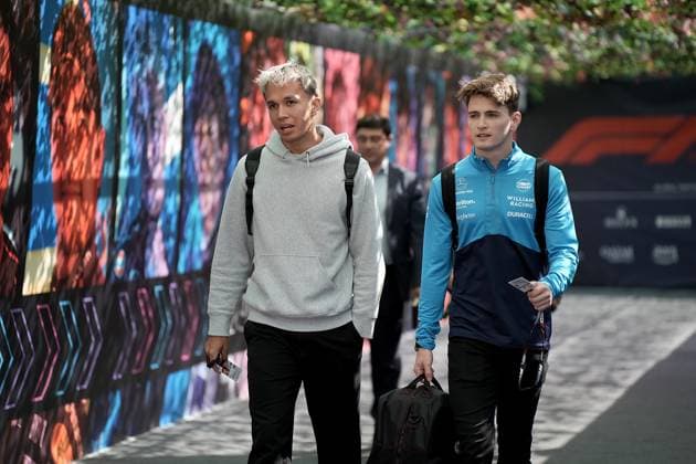 27.04.2023, Baku City Circuit , Baku, FORMULA 1 AZERBAIJAN GRAND PRIX 2023 ,im Bild Alexander Albon (GBR), Williams Racing, Logan Sargeant (USA), Williams Racing Baku Baku City Circuit AZERBAIJAN