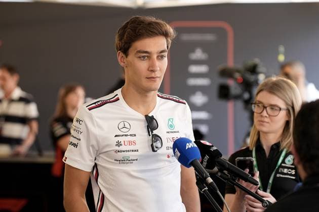 27.04.2023, Baku City Circuit , Baku, FORMULA 1 AZERBAIJAN GRAND PRIX 2023 ,im Bild George Russell (GBR), Mercedes-AMG Petronas Formula One Team Baku Baku City Circuit AZERBAIJAN