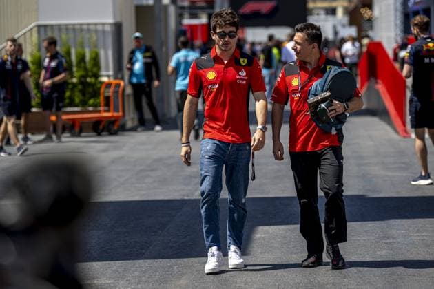 Baku - 27-04-2023, Baku Street Circuit, Charles Leclerc at the Formula 1 Azerbaijan Grand Prix 2023 Thursday Formula 1 Azerbaijan Grand Prix 2023 Thursday  x20709275x Copyright: