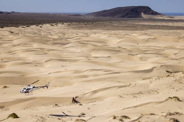 18 SANDERS Daniel (aus), Red Bull GasGas Factory, GasGas 450 Rally Factory, FIM W2RC, action during the Stage 4 of the Sonora Rally 2023, 3rd round of the 2023 World Rally-Raid Championship, around Penasco on April 27th, 2023 in Penasco, Mexico - AUTO - W2RC - SONORA RALLY 2023 DPPI Panoramic  05323003__DE_6340