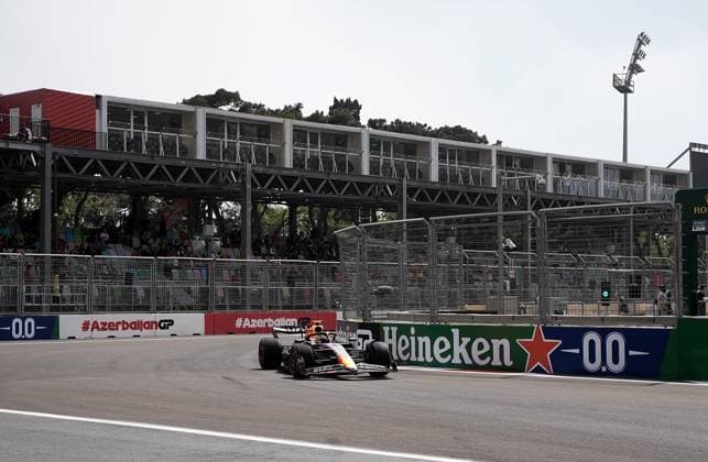 28.04.2023, Baku City Circuit , Baku, FORMULA 1 AZERBAIJAN GRAND PRIX 2023 ,im Bild Sergio Perez (MEX), Oracle Red Bull Racing Baku Baku City Circuit AZERBAIJAN