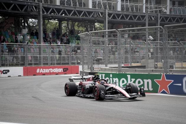 28.04.2023, Baku City Circuit , Baku, FORMULA 1 AZERBAIJAN GRAND PRIX 2023 ,im Bild Guanyu Zhou (CHN), Alfa Romeo F1 Team Stake Baku Baku City Circuit AZERBAIJAN