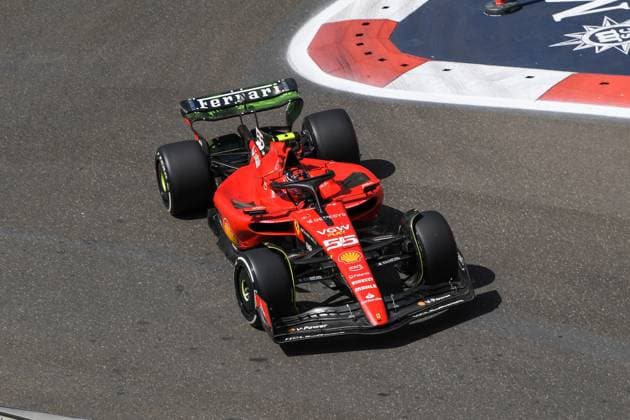 Formel 1 GP Baku Azerbaijan. Freitag 28.04.2023 Carlos Sainz (ESP) Scuderia Ferrari; Formel 1 GP Baku Azerbaijan. Freitag 28.04.2023 Copyright: xBEAUTIFULxSPORTS Erlhofx