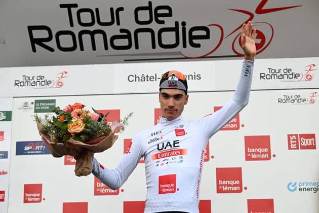 Bilder des Jahres 2023, Sport 04 April Sport Themen der Woche KW17 Sport Bilder des Tages 28-04-2023 Tour De Romandie; Tappa 03 Chatel Saint Denis - Chatel Saint Denis; 2023, Uae Emirates; Ayuso Pesquera, Juan; Chatel Saint Denis; 