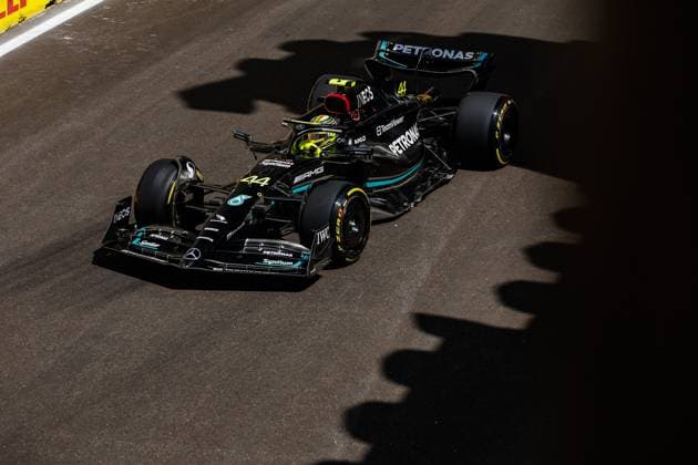 44 Lewis Hamilton (GBR, Mercedes-AMG Petronas F1 Team), F1 Grand Prix of Azerbaijan at Baku City Circuit on April 28, 2023 in Baku, Azerbaijan. (Photo by HOCH ZWEI) Baku Azerbaijan