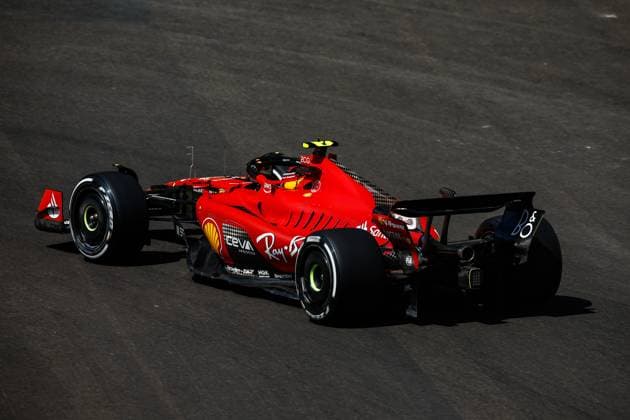 55 Carlos Sainz (ESP, Scuderia Ferrari), F1 Grand Prix of Azerbaijan at Baku City Circuit on April 28, 2023 in Baku, Azerbaijan. (Photo by HOCH ZWEI) Baku Azerbaijan