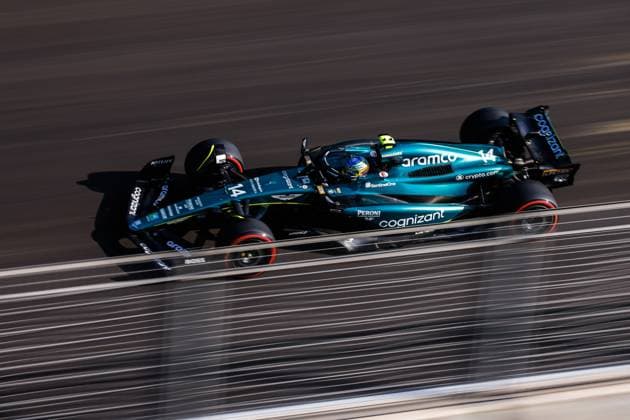 14 Fernando Alonso (ESP, Aston Martin Aramco Cognizant F1 Team), F1 Grand Prix of Azerbaijan at Baku City Circuit on April 28, 2023 in Baku, Azerbaijan. (Photo by HOCH ZWEI) Baku Azerbaijan