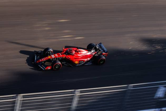 16 Charles Leclerc (MCO, Scuderia Ferrari), F1 Grand Prix of Azerbaijan at Baku City Circuit on April 28, 2023 in Baku, Azerbaijan. (Photo by HOCH ZWEI) Baku Azerbaijan