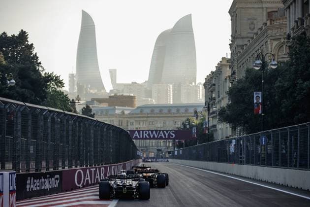 22 Yuki Tsunoda (JPN, Scuderia AlphaTauri), F1 Grand Prix of Azerbaijan at Baku City Circuit on April 28, 2023 in Baku, Azerbaijan. (Photo by HOCH ZWEI) Baku Azerbaijan
