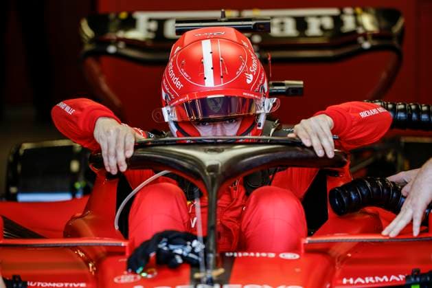 LECLERC Charles (mco), Scuderia Ferrari SF-23, portrait during the Formula 1 Azerbaijan Grand Prix 2023, 4th round of the 2023 Formula One World Championship, WM, Weltmeisterschaft from April 28 to 30, 2023 on the Baku City Circuit, in Baku, Azerbaijan - F1 - AZERBAIJAN GRAND PRIX 2023 DPPI Panoramic  00122008__R5_0050