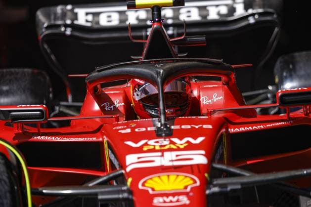 55 SAINZ Carlos (spa), Scuderia Ferrari SF-23, action during the Formula 1 Azerbaijan Grand Prix 2023, 4th round of the 2023 Formula One World Championship, WM, Weltmeisterschaft from April 28 to 30, 2023 on the Baku City Circuit, in Baku, Azerbaijan - F1 - AZERBAIJAN GRAND PRIX 2023 DPPI Panoramic  00122008__R5_0342