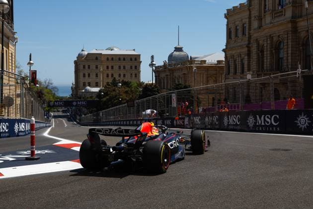 1 Max Verstappen (NLD, Oracle Red Bull Racing), F1 Grand Prix of Azerbaijan at Baku City Circuit on April 29, 2023 in Baku, Azerbaijan. (Photo by HOCH ZWEI) Baku Azerbaijan