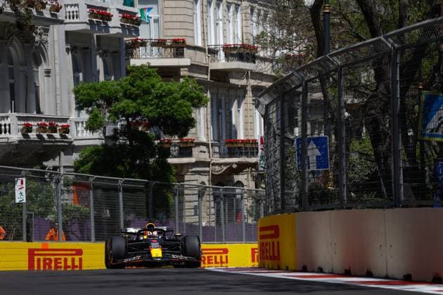 1 Max Verstappen (NLD, Oracle Red Bull Racing), F1 Grand Prix of Azerbaijan at Baku City Circuit on April 29, 2023 in Baku, Azerbaijan. (Photo by HOCH ZWEI) Baku Azerbaijan