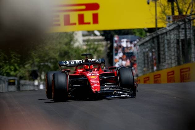 16 Charles Leclerc (MCO, Scuderia Ferrari), F1 Grand Prix of Azerbaijan at Baku City Circuit on April 29, 2023 in Baku, Azerbaijan. (Photo by HOCH ZWEI) Baku Azerbaijan