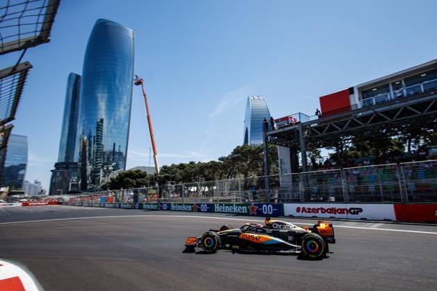 81 Oscar Piastri (AUS, McLaren F1 Team), F1 Grand Prix of Azerbaijan at Baku City Circuit on April 29, 2023 in Baku, Azerbaijan. (Photo by HOCH ZWEI) Baku Azerbaijan