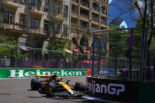 81 Oscar Piastri (AUS, McLaren F1 Team), F1 Grand Prix of Azerbaijan at Baku City Circuit on April 29, 2023 in Baku, Azerbaijan. (Photo by HOCH ZWEI) Baku Azerbaijan