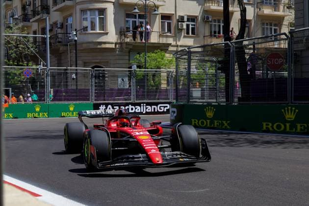 16 Charles Leclerc (MCO, Scuderia Ferrari), F1 Grand Prix of Azerbaijan at Baku City Circuit on April 29, 2023 in Baku, Azerbaijan. (Photo by HOCH ZWEI) Baku Azerbaijan