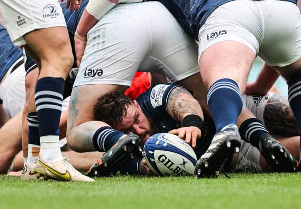 Sport Themen der Woche KW17 Heineken Champions Cup Semi-Final, Aviva Stadium, Dublin 29 4 2023 Leinster vs Toulouse Leinster™s Andrew Porter in the ruck Andrew Porter in the ruck 29 4 2023  Copyright: x INPHO BillyxSticklandx BST_8097