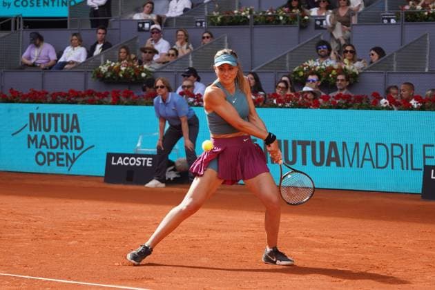Paula Badosa vs Coco Gauff Masters Series Mutua Madrid Open 2023 in Madrid on 29, April 2023. 797 David Cordon Press