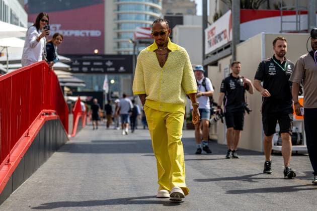 BAKU, AZERBAIJAN: Lewis Hamilton, racing for the Mercedes F1 team during the 2023 Formula 1 Azerbaijan Grand Prix at the Baku City Circuit in Baku, Azerbaijan