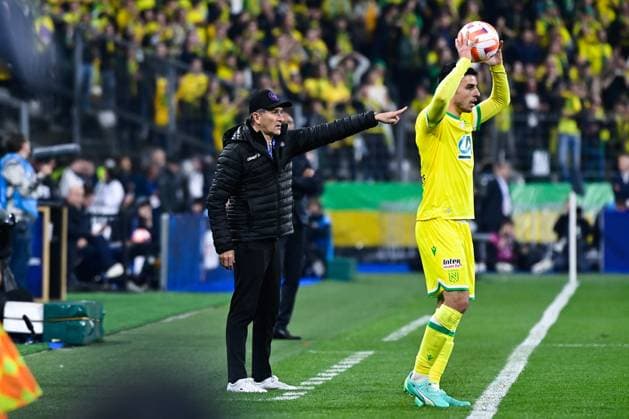 Philippe MONTANIER ( entraineur Toulouse ) - Fabien Centonze ( 28 - Nantes ) - FOOTBALL : Nantes vs Toulouse - Finale Coupe de France - 29 04 2023 FedericoPestellini Panoramic 